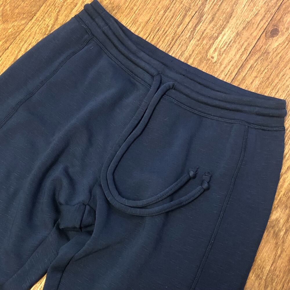 Chaser Blue Heathered Sweatpants Joggers with Ankle Zippers Size Small